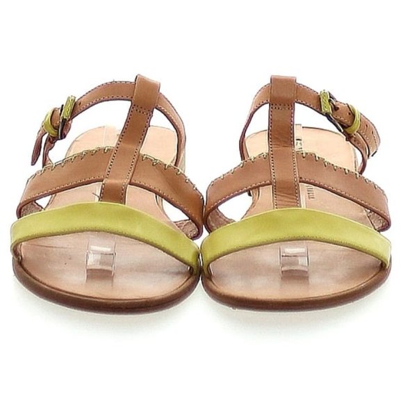 👡Anthropologie Schuler & Sons Sandals Yellow, 8.5 - Picture 1 of 7